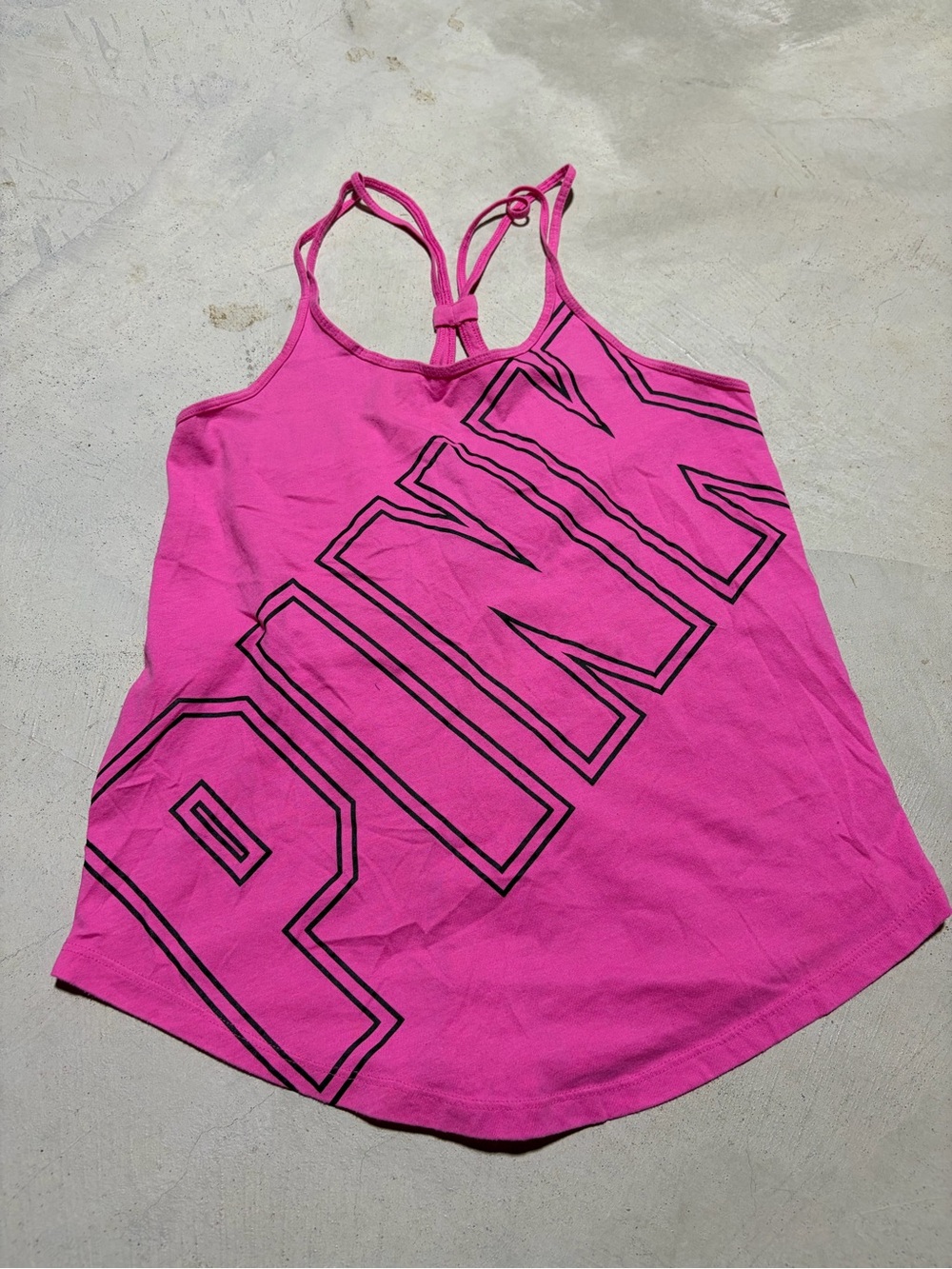 PINK Victoria's Secret Racerback Tank Top in Hot Pink XS